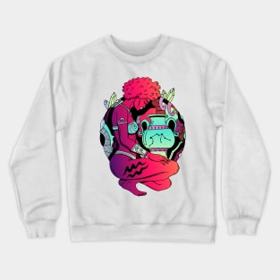 Blue Red Blend Aquarius Beauty Crewneck Sweatshirt